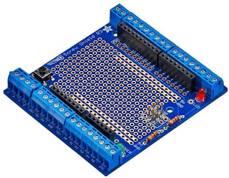 Prototyping-Board Proto-Screwshield (Wingshield) R3 Kit Adafruit 196