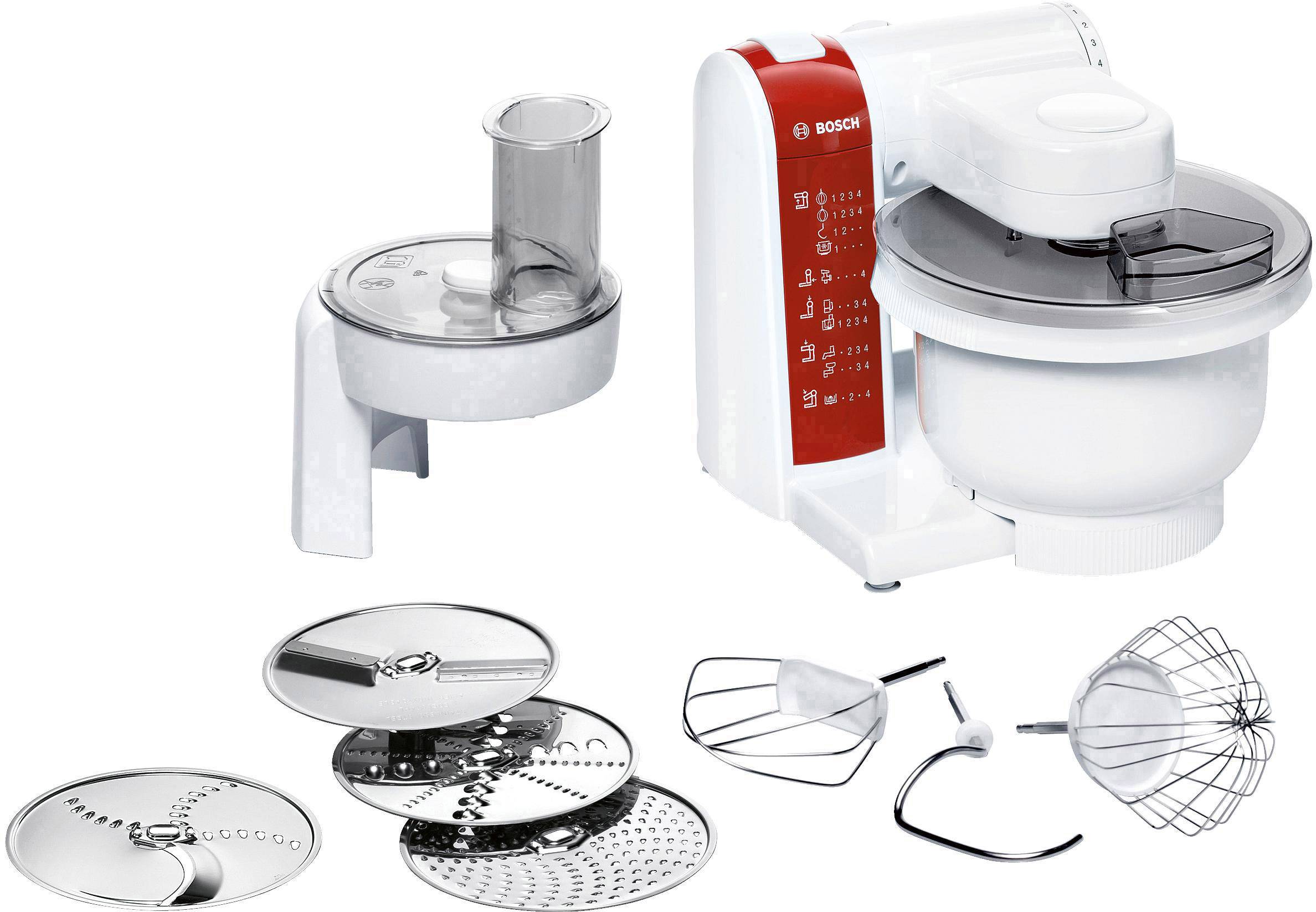 Bosch MUM48010DE Küchenmaschine 600 W Weiß, Rot