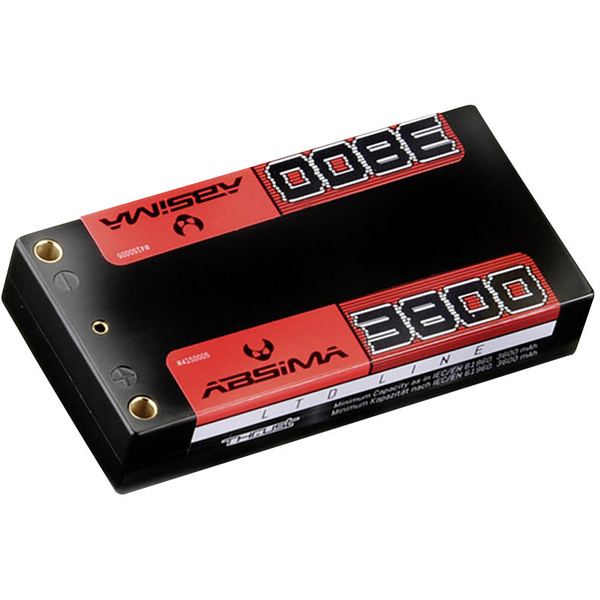 Absima Modellbau-Akkupack (LiPo) 7.4V 3800 mAh Zellen-Zahl: 2 110 C Shorty Hardcase 4 mm, T-Stecksystem