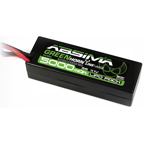 Absima Modellbau-Akkupack (LiPo) 11.1 V 5000 mAh Zellen-Zahl: 3 50 C Box Hardcase T-Stecksystem