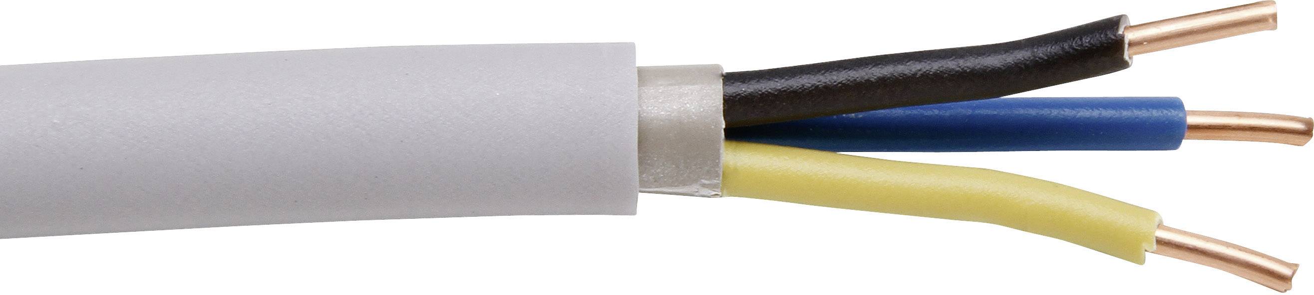 Kopp 153110843 Mantelleitung NYM-J 3G 2.5mm² Grau 10m