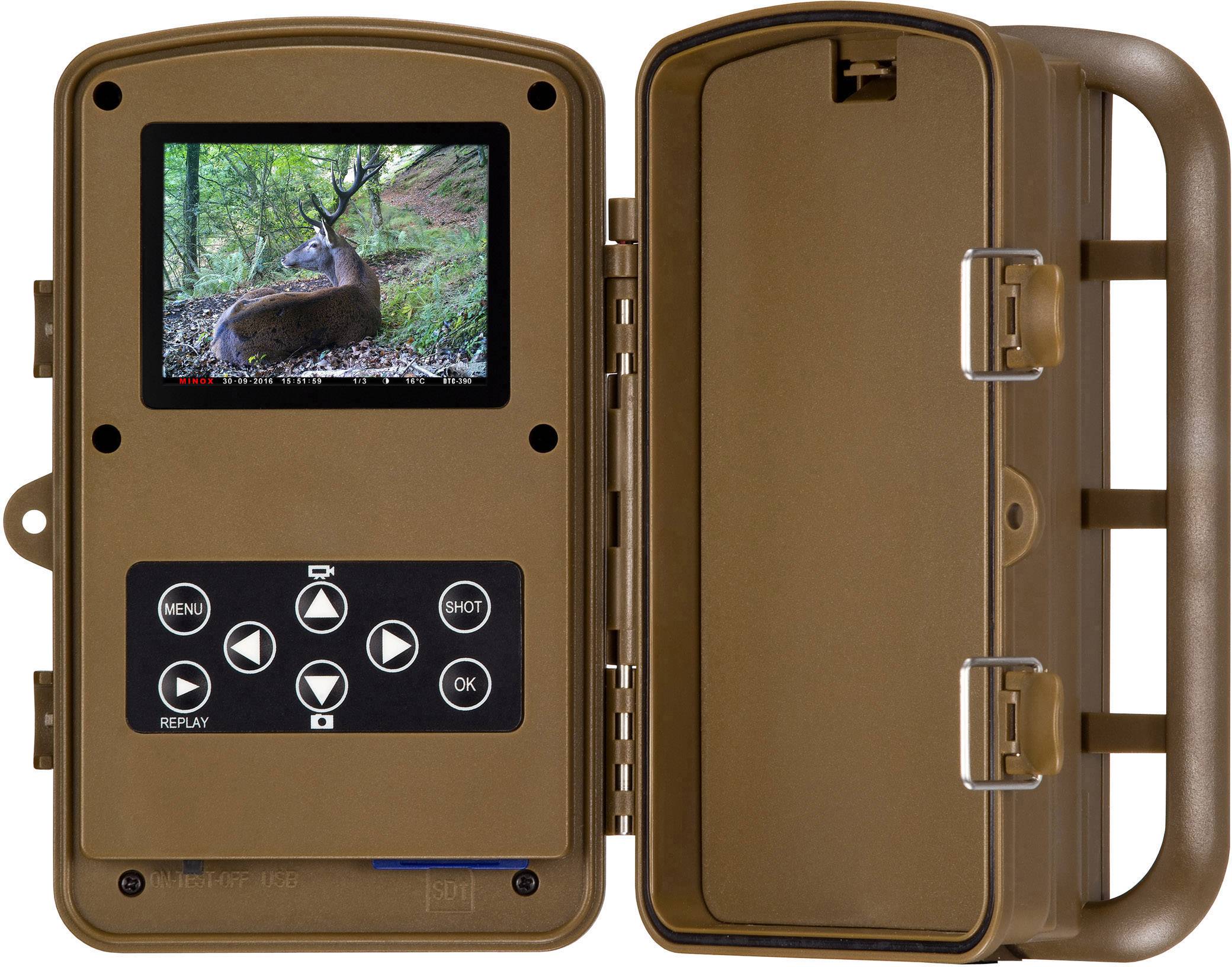 Minox DTC 390 Wildkamera 5 Megapixel Black LEDs, Tonaufzeichnung Camouflage