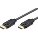 Goobay DisplayPort Anschlusskabel 5.00m vergoldete Steckkontakte, verriegelbar Schwarz [1x DisplayPort Stecker - 1x DisplayPort
