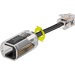 Goobay Kabel-Entzwirler Adapter [1x RJ10-Stecker 4p4c - 1x RJ10-Buchse 4p4c] 0.03 m Schwarz, Transp