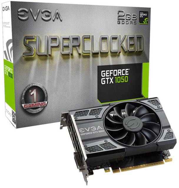 EVGA Grafikkarte Nvidia GeForce GTX1050 SC Gaming 2 GB GDDR5-RAM PCIe x16 DisplayPort, DVI, HDMI™
