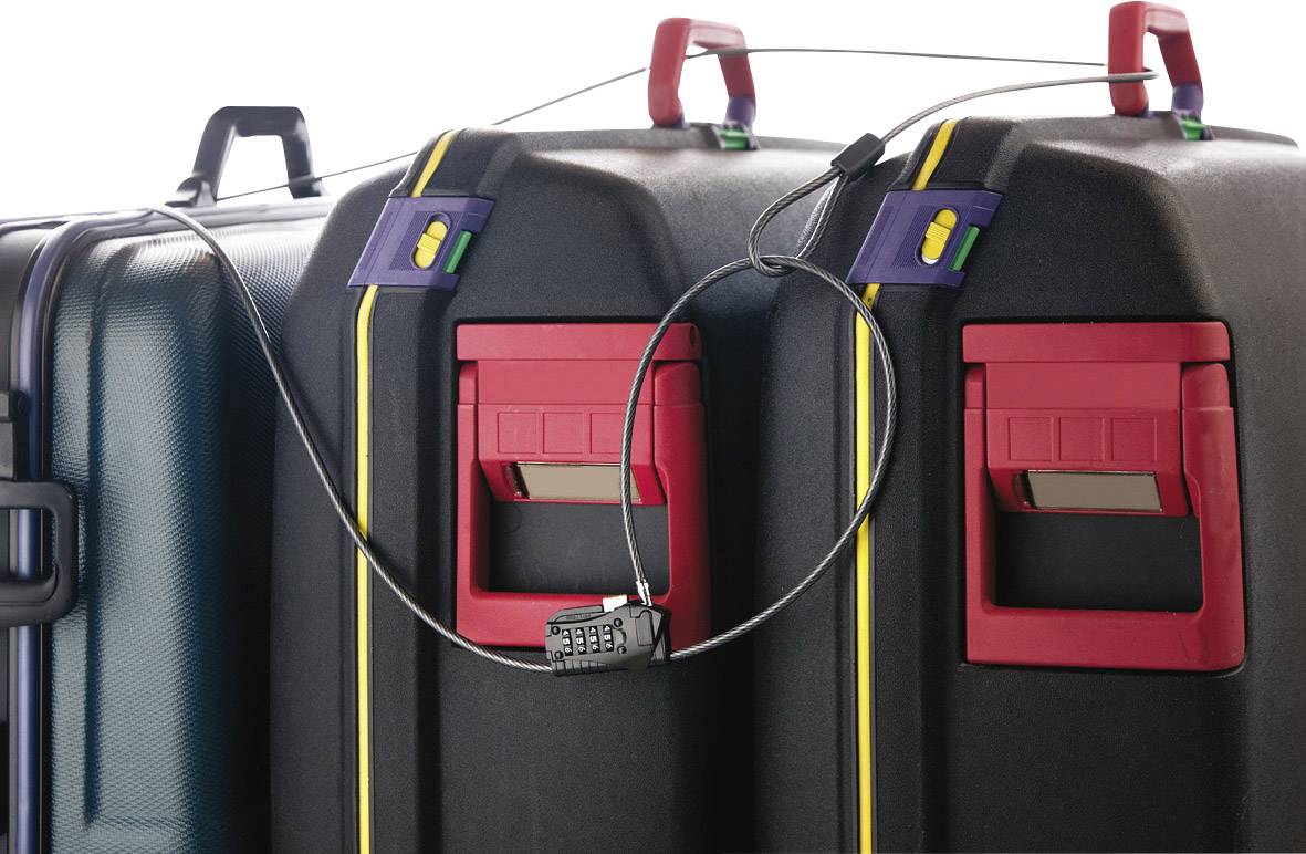 Burg Wächter 29830 Kabelschloss Silber Zahlenschloss