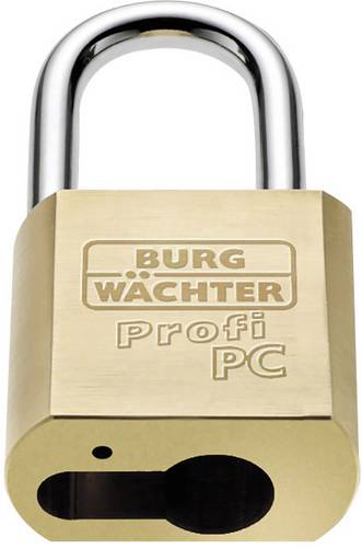 Burg Wächter 116 PC 50 HB 80 Niro Vorhängeschloss Messing Profilzylinder-Vorhangschloss