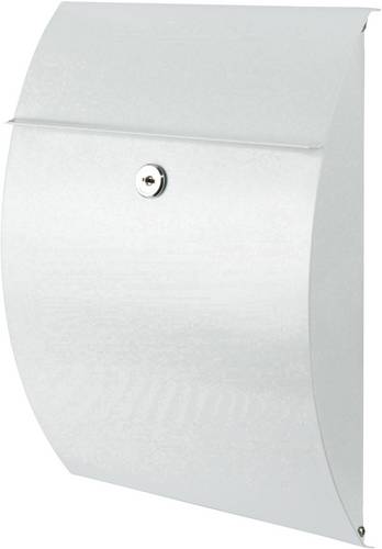 Burg Wächter 38700 CAPRI 813 W Briefkasten Stahlblech Weiß Schlüsselschloss