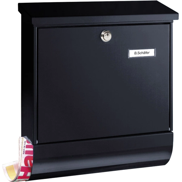 Burg Wächter 31460 VARIO 8672 S Briefkasten Stahlblech Schwarz Schlüsselschloss Burg Wächter 31460 VARIO 8672 S Briefkasten Stahlblech Schwarz Schlüsselschloss