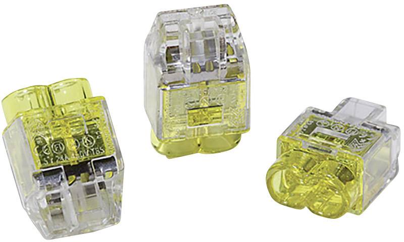 HellermannTyton 148-90036 HCPM-2 Verbindungsklemme flexibel: 1-2.5mm² starr: 0.5-2.5mm² Polzahl: 2 Gelb