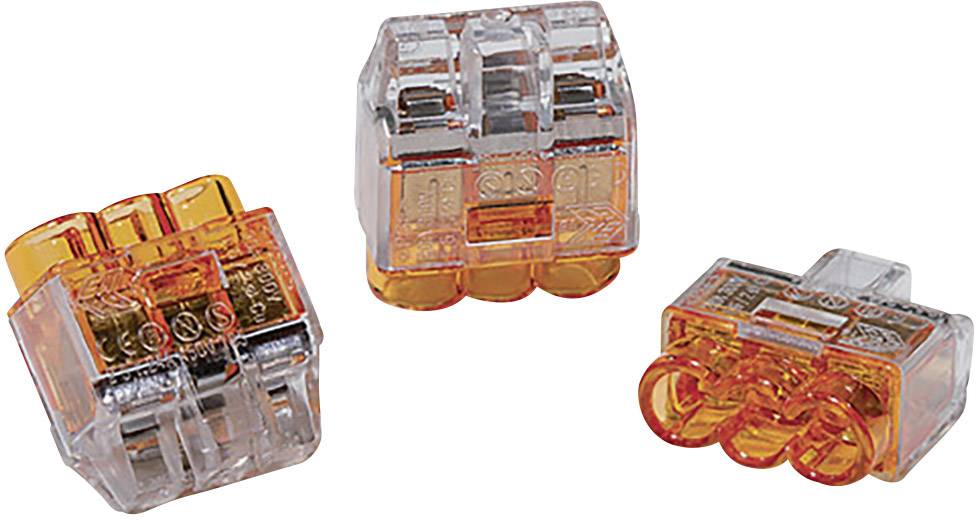 HellermannTyton 148-90037 HCPM-3 Verbindungsklemme flexibel: 1-2.5mm² starr: 0.5-2.5mm² Polzahl: 3 Orange