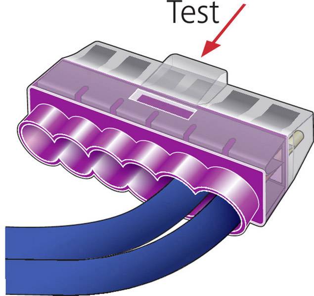 HellermannTyton 148-90040 HCPM-6 Verbindungsklemme flexibel: 1-2.5mm² starr: 0.5-2.5mm² Polzahl: 6 Violett