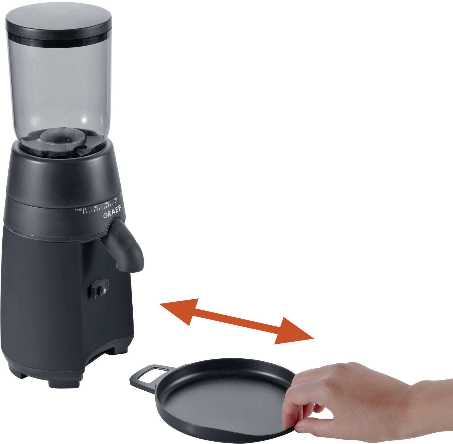 Graef Pivalla EUSET Espressomaschine mit Siebträger Edelstahl 1410 W mit Milchaufschäumdüse