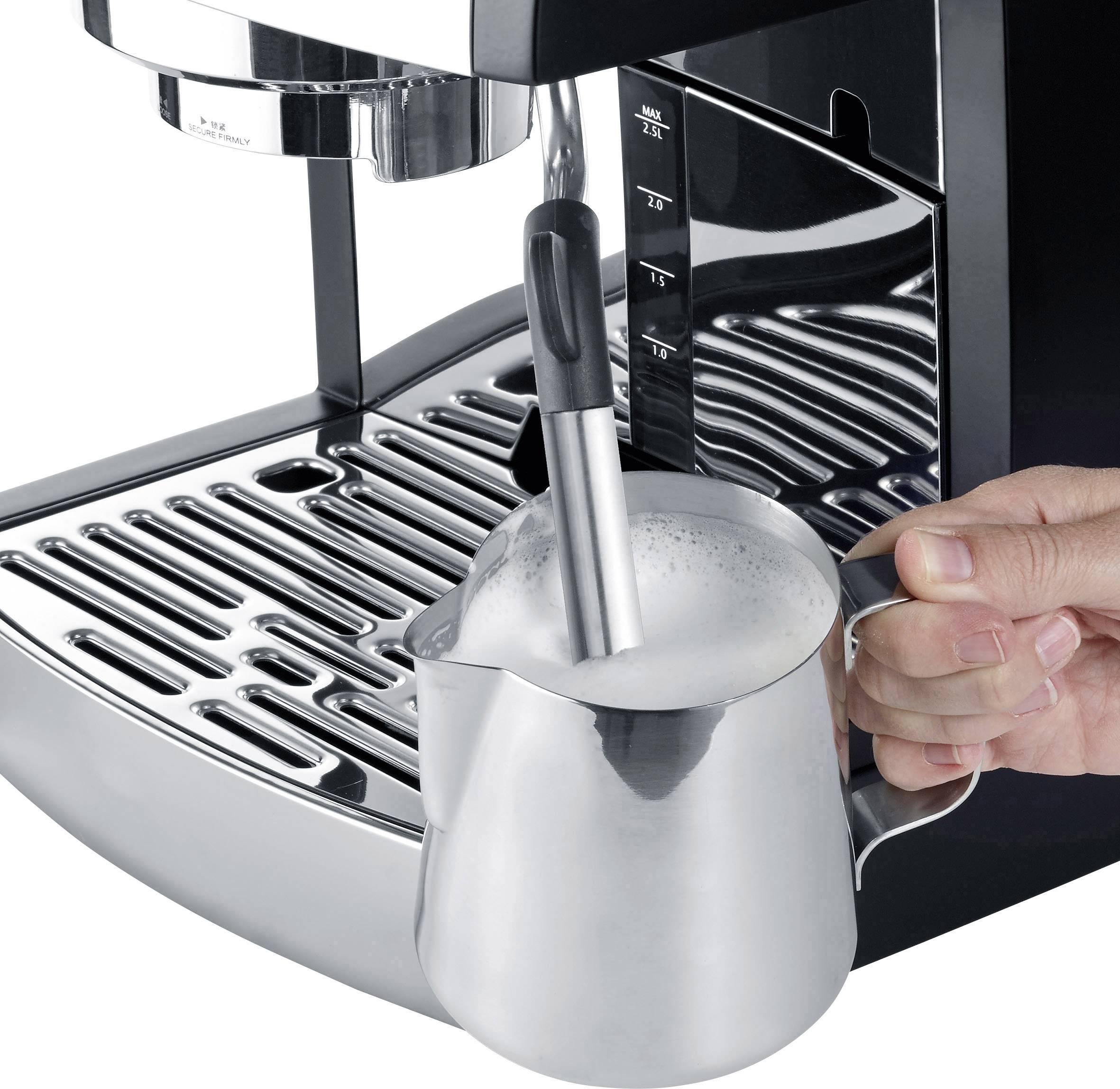 Graef Pivalla EUSET Espressomaschine mit Siebträger Edelstahl 1410 W mit Milchaufschäumdüse