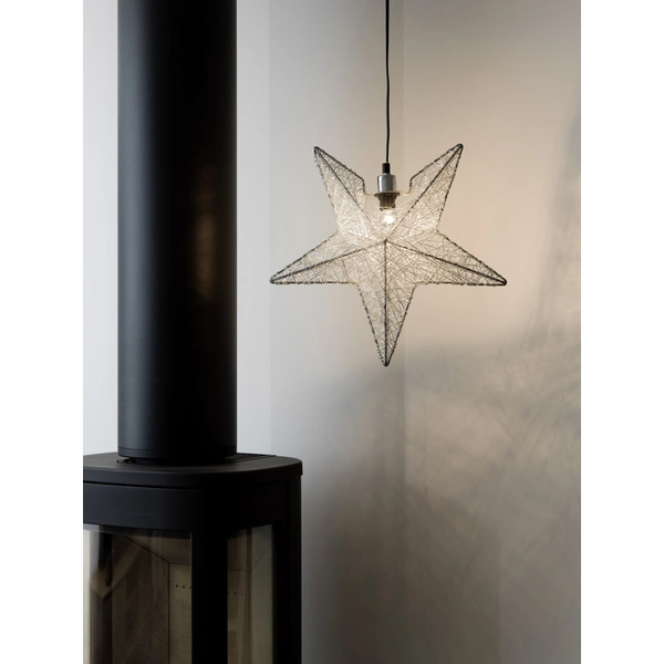Konstsmide 3555-300 Weihnachtsstern Glühlampe, LED Silber