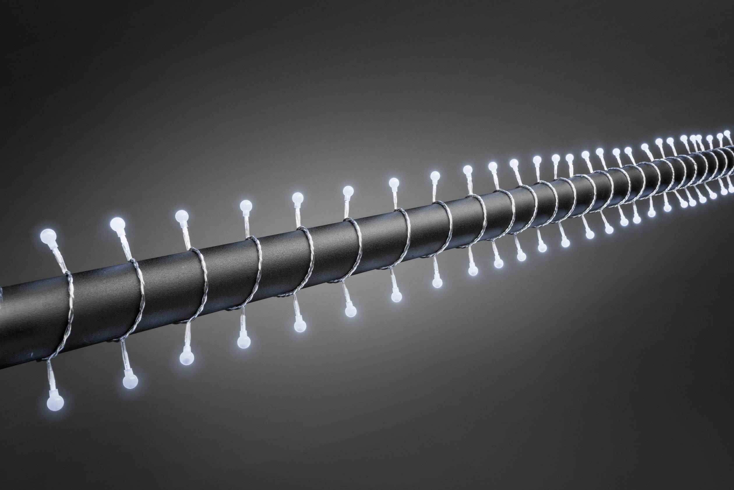 Konstsmide 3695-203 Motiv-Lichterkette EEK: F (A - G) Anzahl Leuchtmittel 160 LED Kaltweiß Beleuchtete Länge: 12.72 m