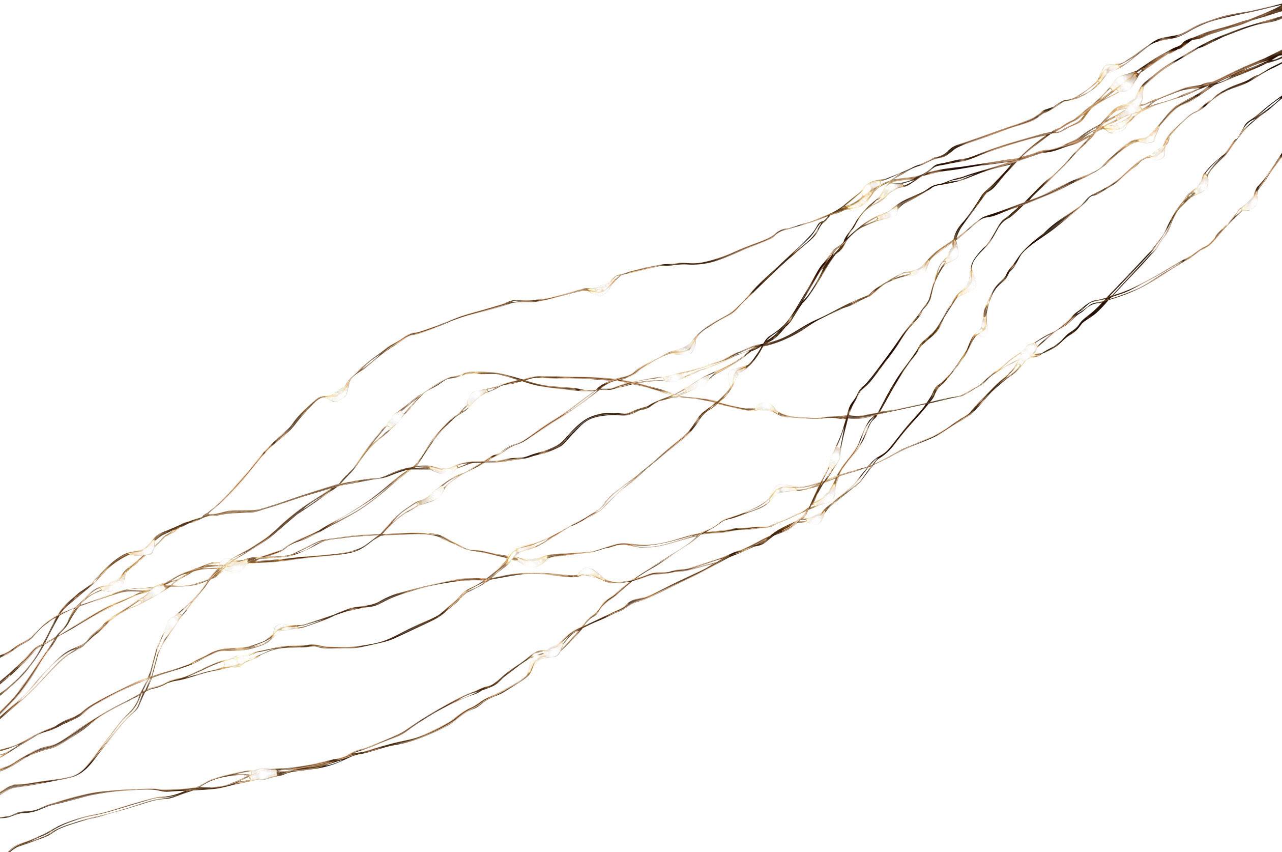 Konstsmide 6383-160 LED-Lametta Tropfen Warmweiß LED Transparent