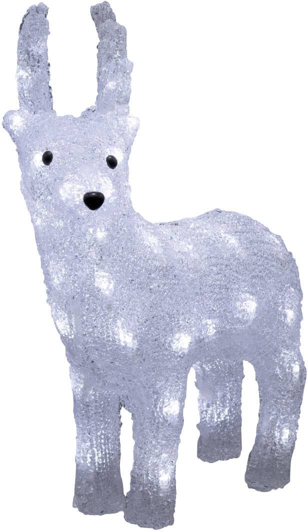 Konstsmide 6139-203 Acryl-Figur Rentier Kaltweiß LED Weiß