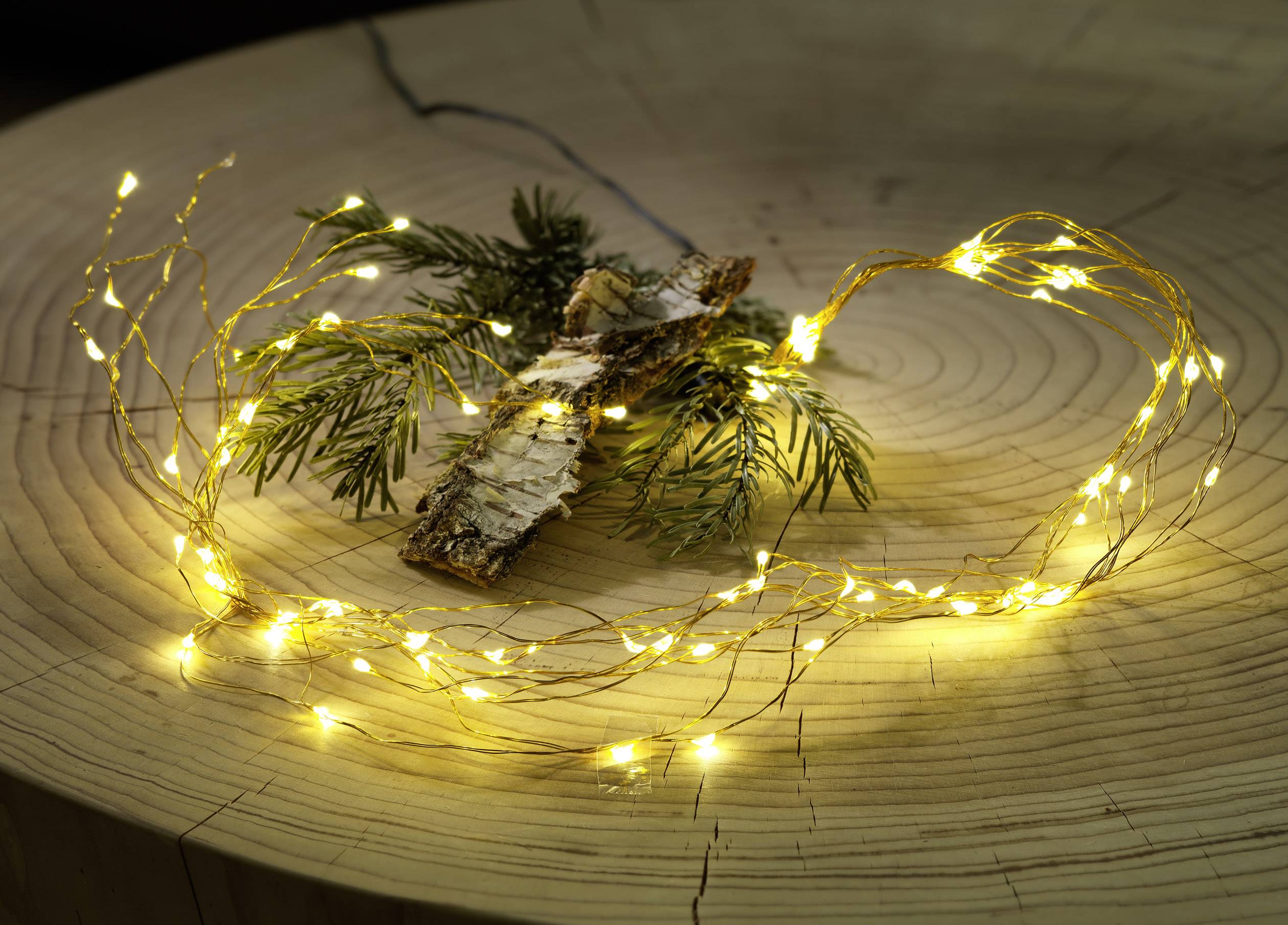Konstsmide 6382-180 LED-Lametta Tropfen Warmweiß LED Transparent