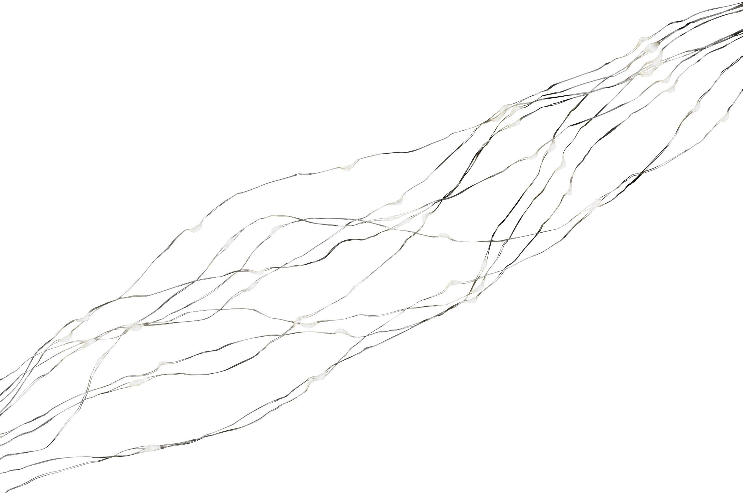 Konstsmide 6382-190 LED-Lametta Tropfen Warmweiß LED Transparent