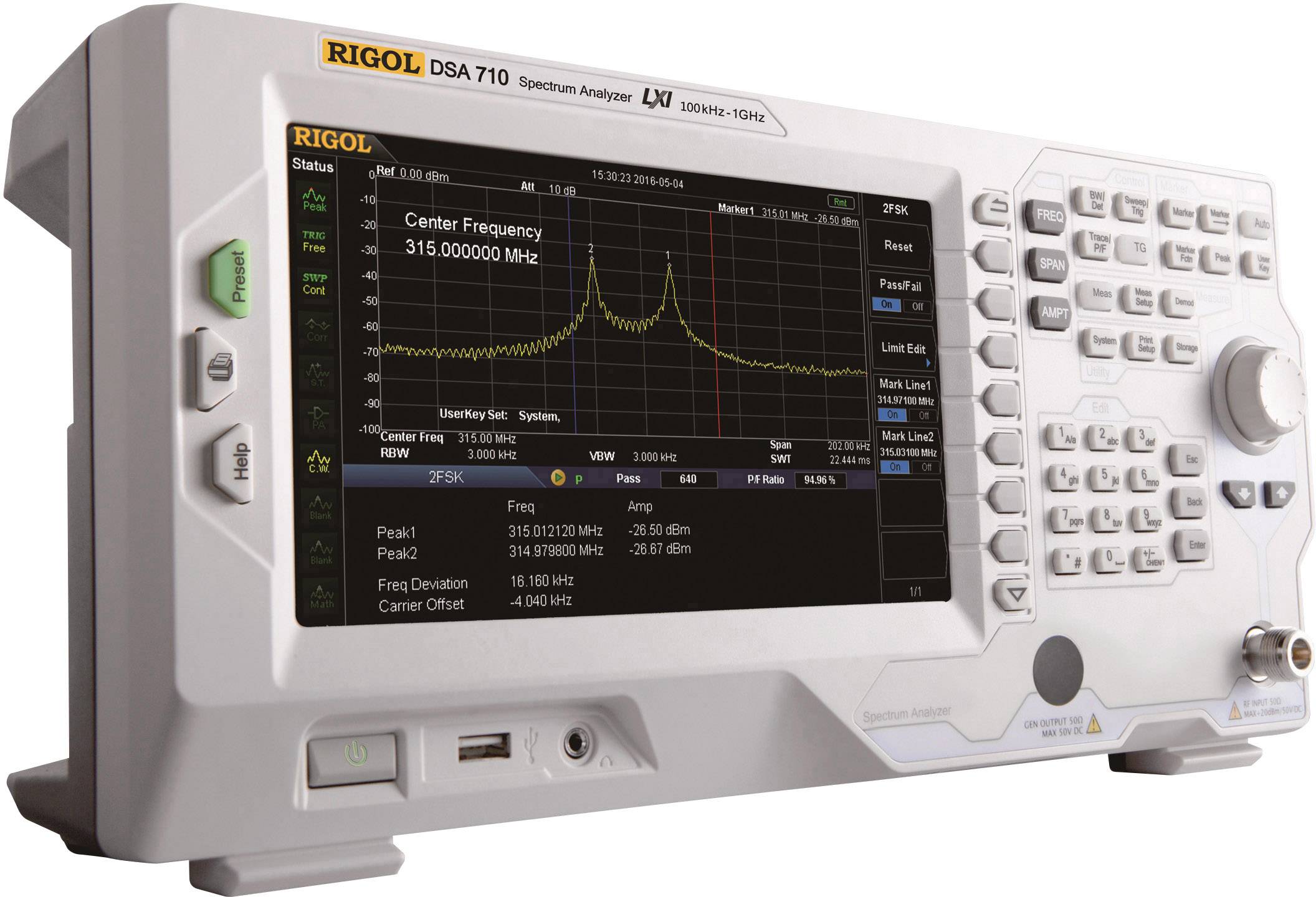 Rigol DSA710 Werksstandard (ohne Zertifikat)