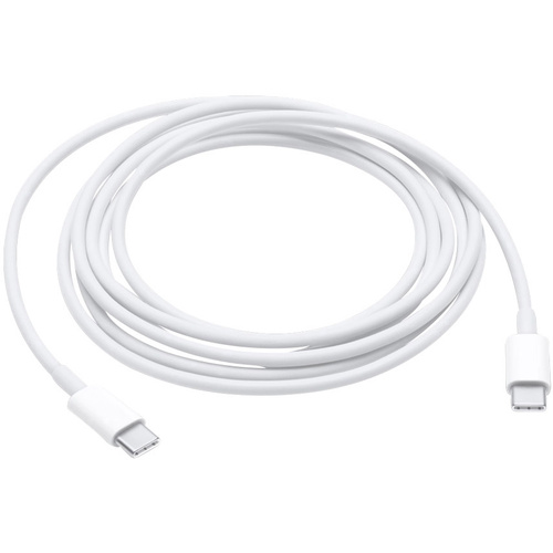Apple iPad/iPhone/iPod Câble de raccordement [1x USB-C® mâle - 1x USB-C® mâle] 2.00 m blanc
