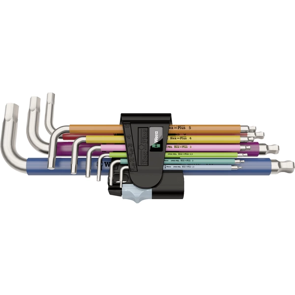 Wera Multicolour Innen-Sechskant Winkelschraubendreher-Set 1.5 mm, 2 mm, 2.5 mm, 3 mm, 4 mm, 5 mm, 6 mm, 8 mm, 10 mm 9teilig Wera Multicolour Innen-Sechskant Winkelschraubendreher-Set 1.5 mm, 2 mm, 2.5 mm, 3 mm, 4 mm, 5 mm, 6 mm, 8 mm, 10 mm 9teilig