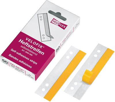 Veloflex Heftstreifen 2002000 Glasklar Standardlochung Packungsmenge:50 St./Pack. 50 St.