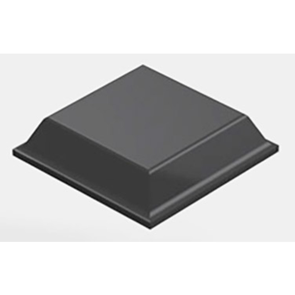 3M 7000001902 Foot square Black (W x H) 12.7 mm x 3.1 mm