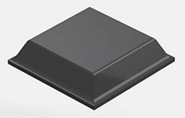 3M 7000001902 Gerätefuß quadratisch Schwarz (B x H) 12.7 mm x 3.1 mm