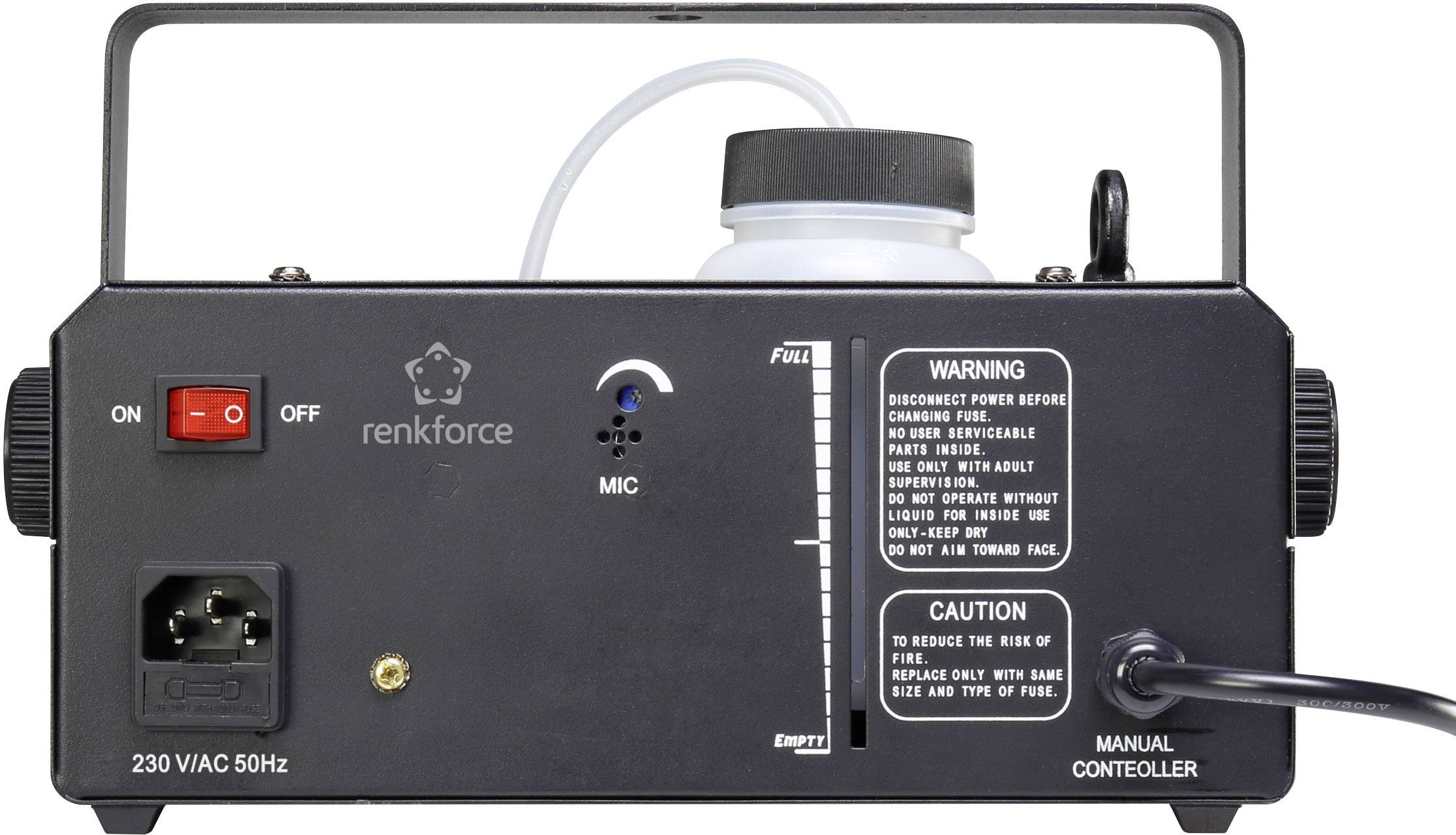 Renkforce Moon-Fog Nebelmaschinen-Set inkl. Funkfernbedienung, inkl. Kabelfernbedienung, mit Lichteffekt