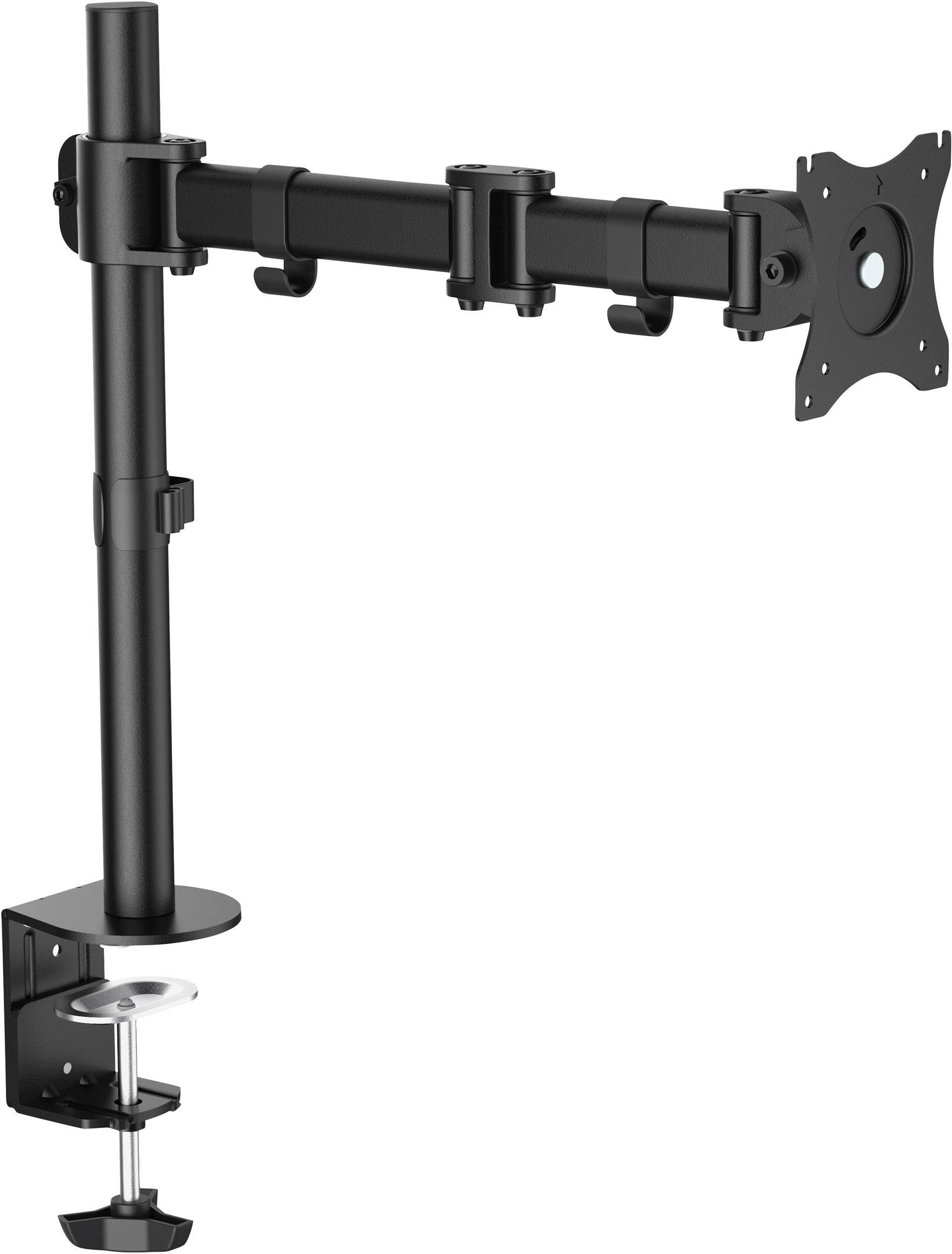 LogiLink BP0021 Monitor-Tischhalterung 1 Display(s) 33,0 cm (13") - 68,6 cm (27") Neigbar, Schwenkbar