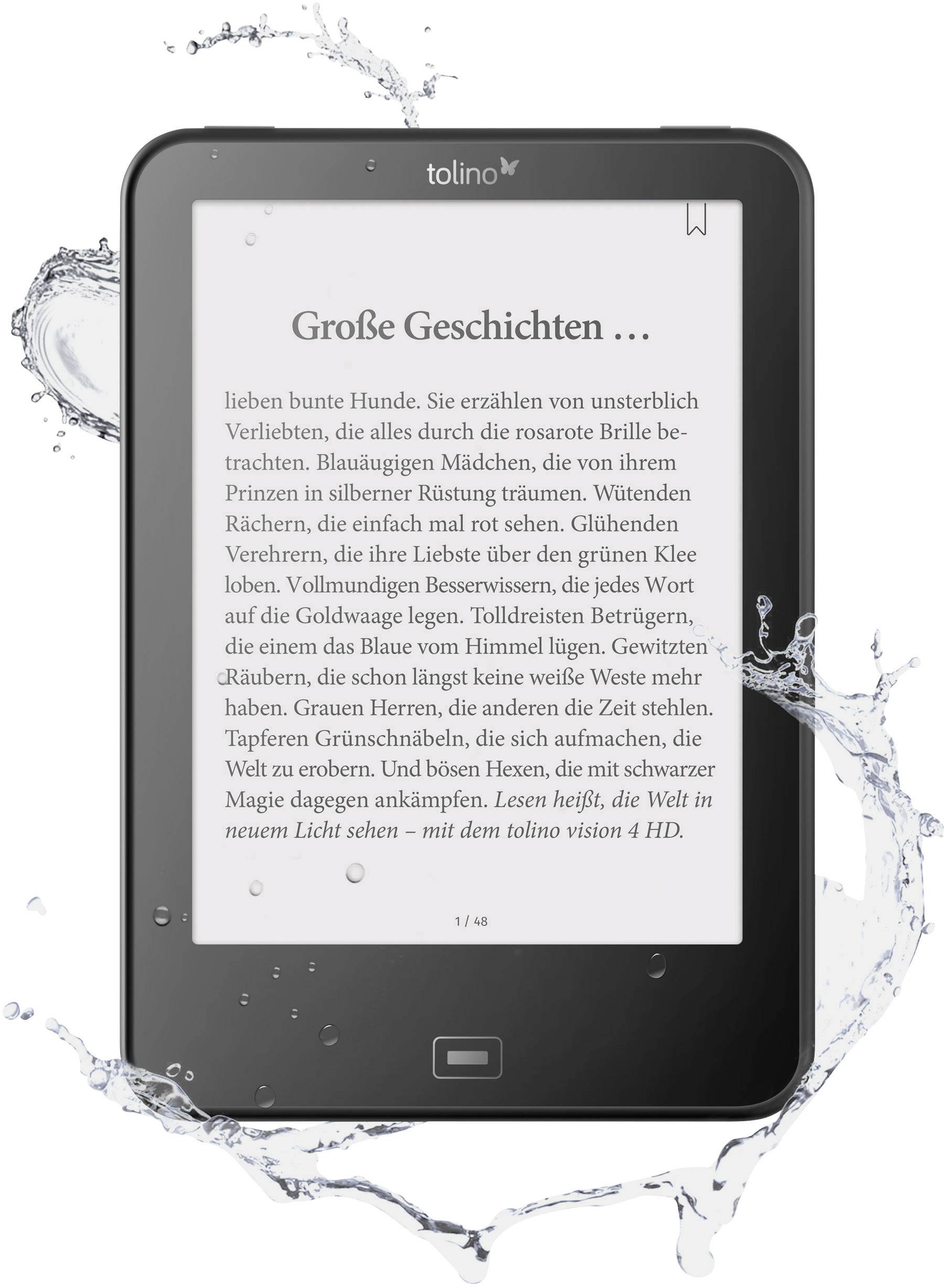 Tolino Vision 4 HD eBook-Reader 15.2cm (6 Zoll) Schwarz