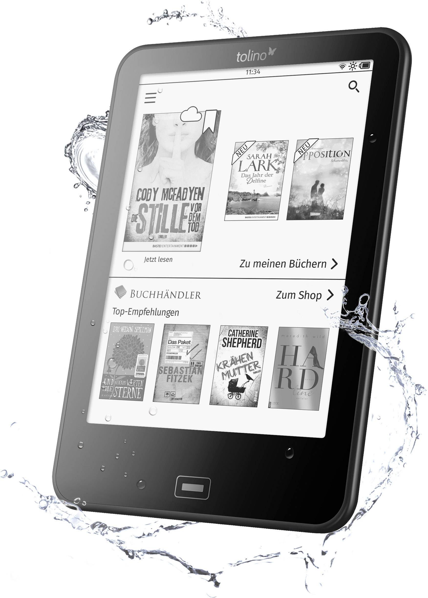 Tolino Vision 4 HD eBook-Reader 15.2cm (6 Zoll) Schwarz