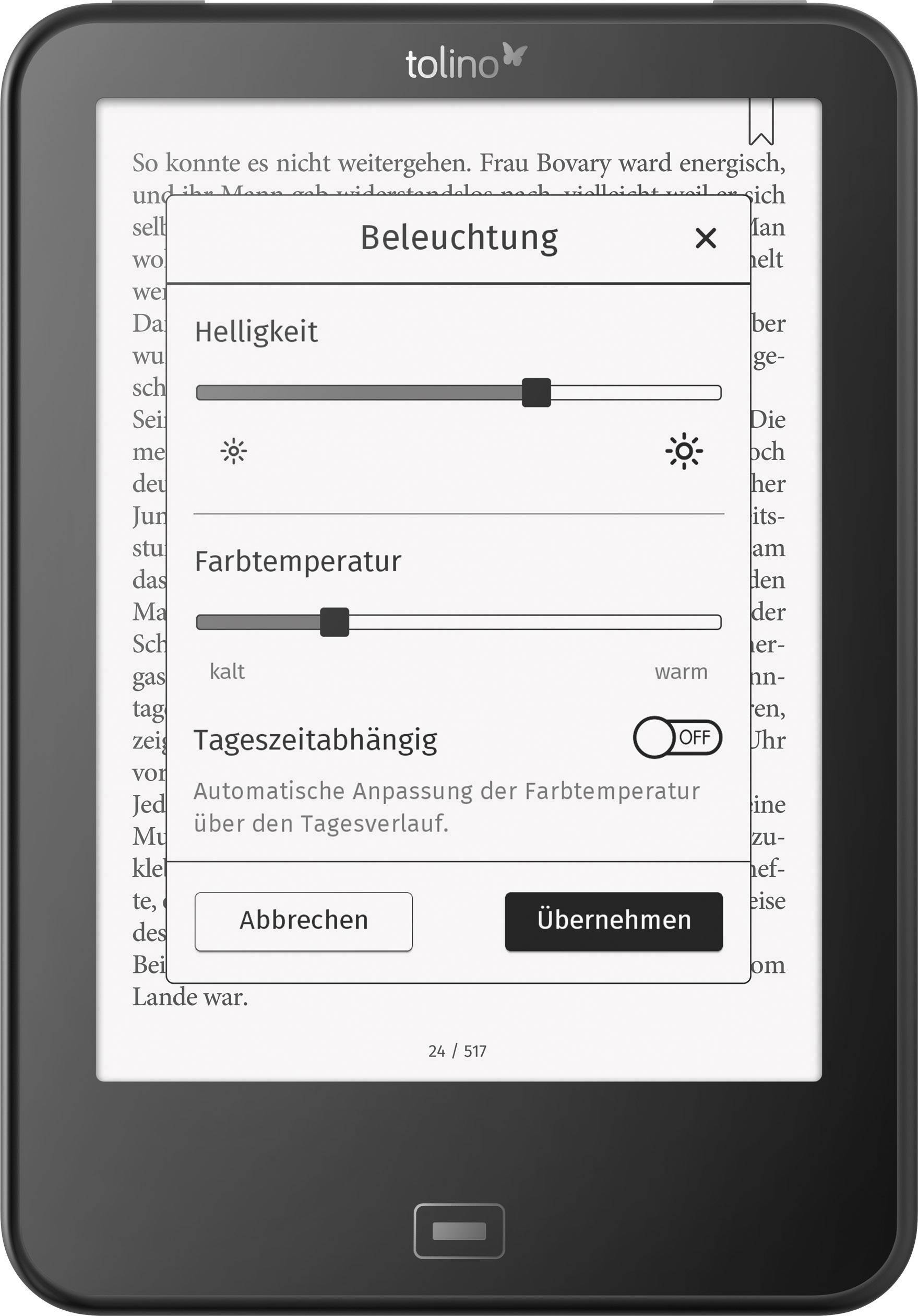 Tolino Vision 4 HD eBook-Reader 15.2cm (6 Zoll) Schwarz