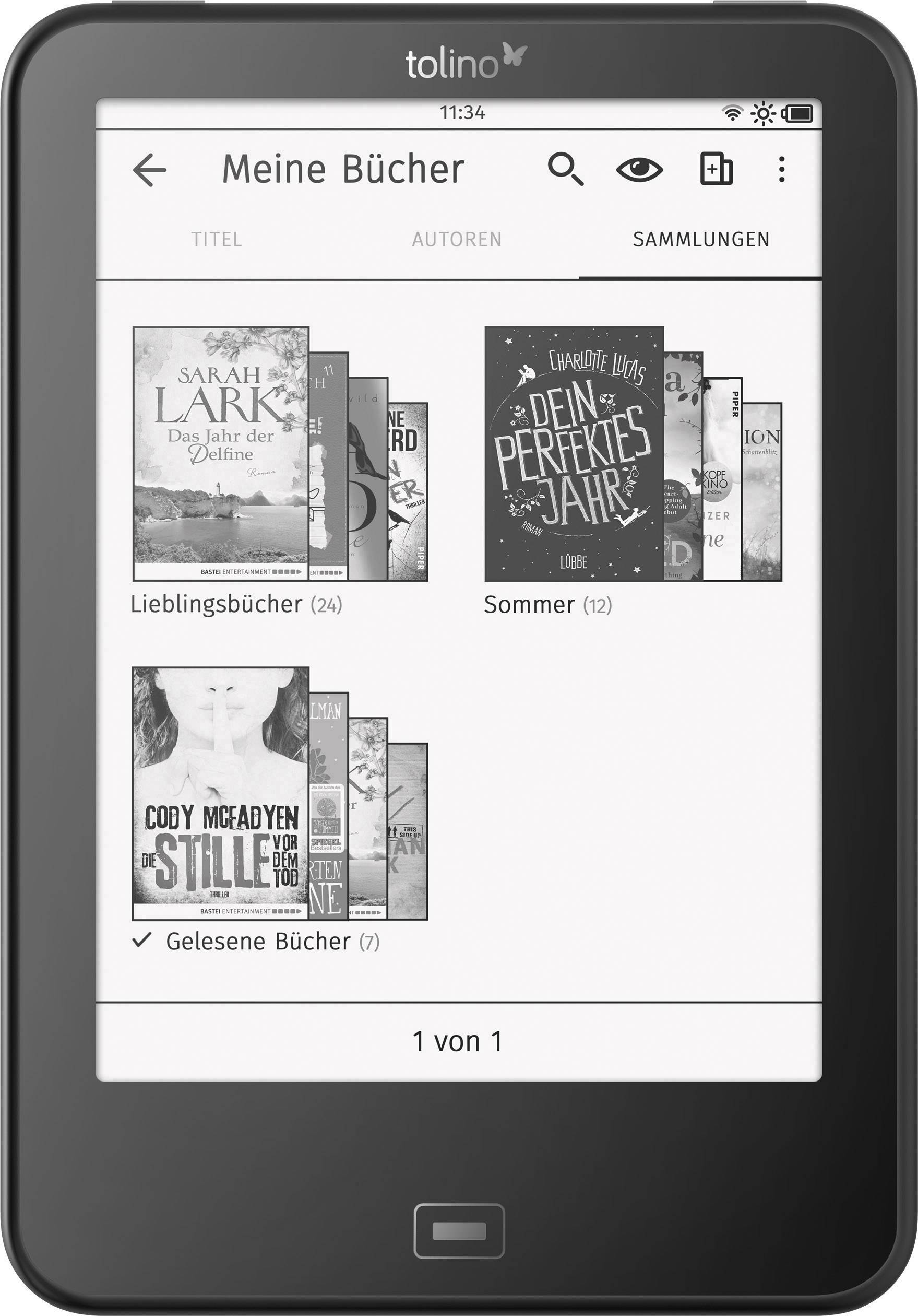 Tolino Vision 4 HD eBook-Reader 15.2 cm (6 Zoll) Schwarz