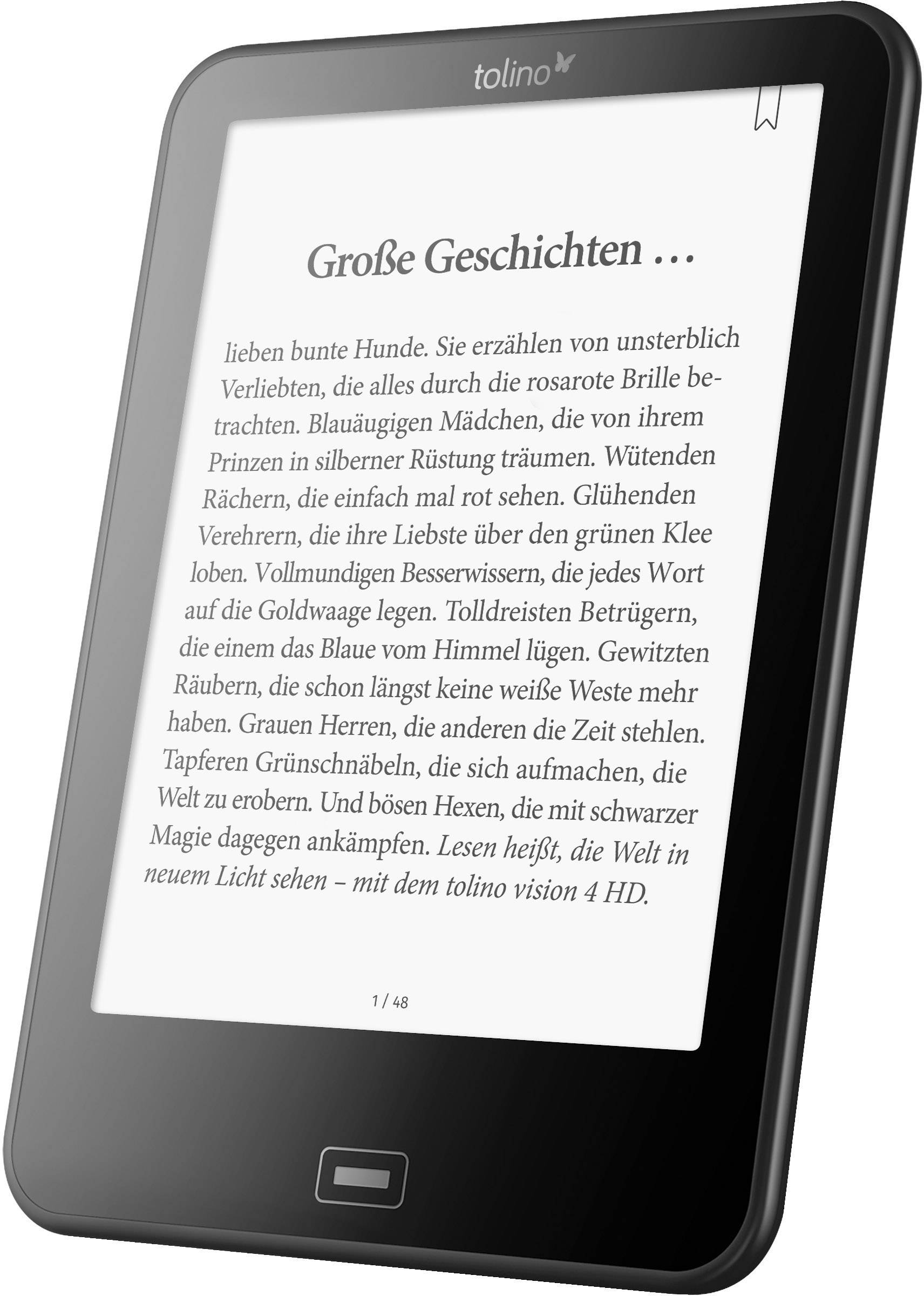 Tolino Vision 4 HD eBook-Reader 15.2 cm (6 Zoll) Schwarz