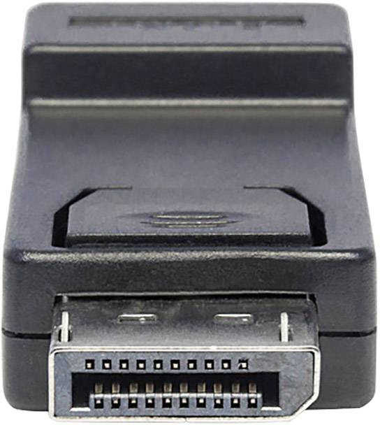 Manhattan 151993 DisplayPort Adapter [1x DisplayPort Stecker - 1x HDMI-Buchse] Schwarz UL-zertifiziert, vergoldete Steckkontakte