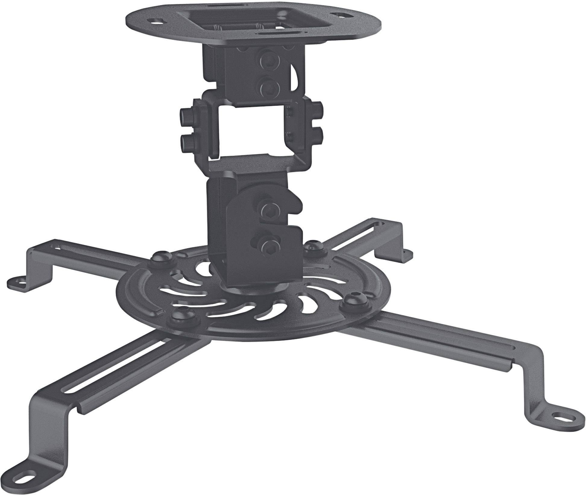 Manhattan Beamer-Deckenhalterung Neigbar+Schwenkbar Boden-/Deckenabstand (max.): 15 cm Schwarz