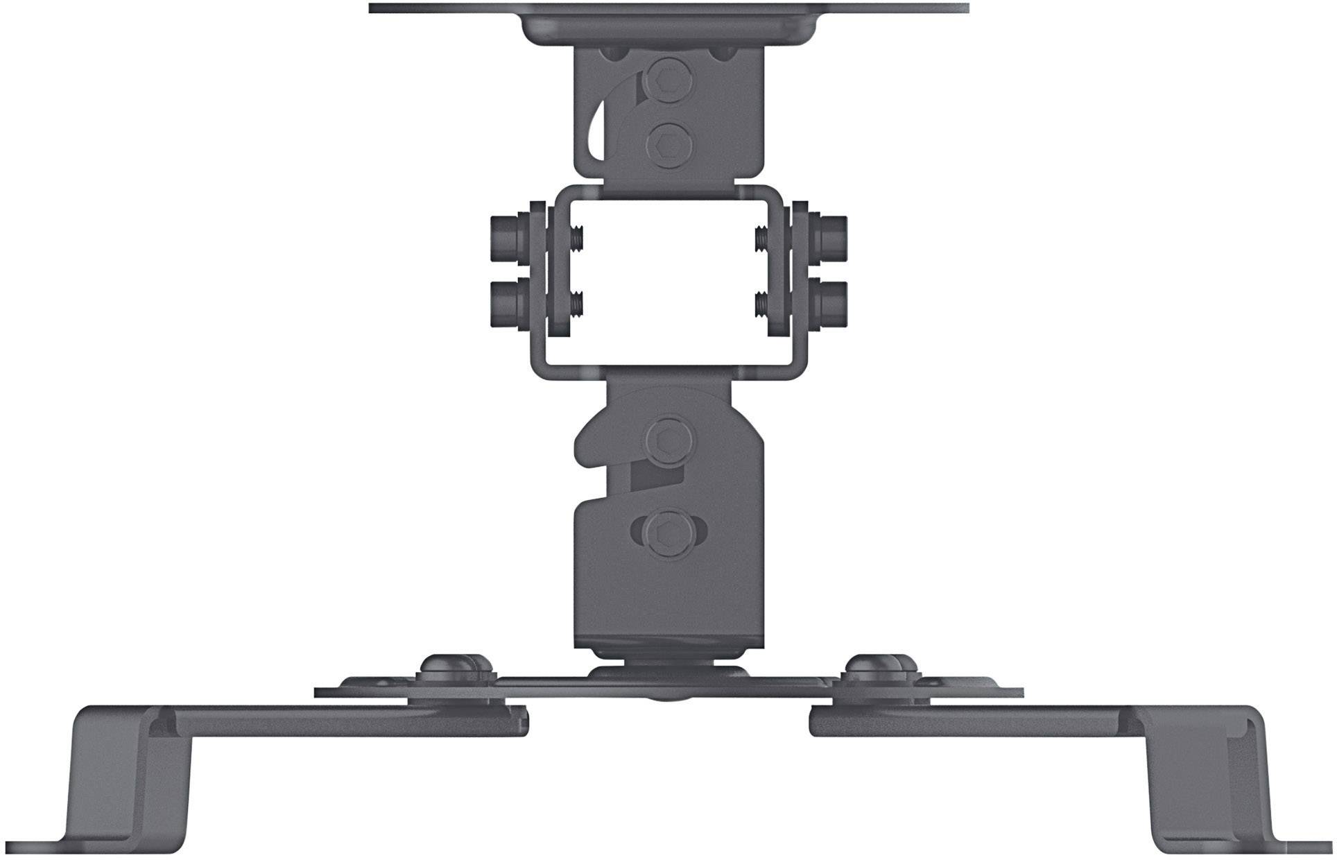 Manhattan Beamer-Deckenhalterung Neigbar+Schwenkbar Boden-/Deckenabstand (max.): 15 cm Schwarz