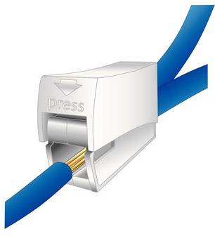 HellermannTyton 148-90023 HECL-2/1-PA66-WH Leuchtenklemme flexibel: 0.5- starr: 0.75- Polzahl: 3 Weiß