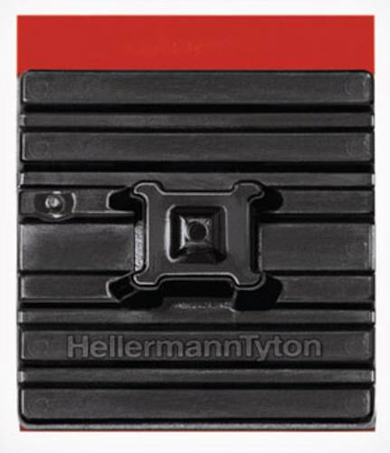 HellermannTyton FMB4APT-I-PA66HS-BK Befestigungssockel selbstklebend 151-01527 flexibler Sockel, 4f