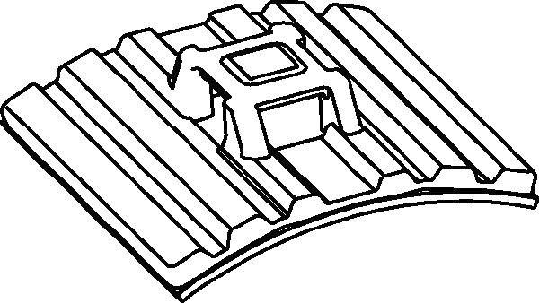 HellermannTyton FMB4APT-I-PA66HS-BK Befestigungssockel selbstklebend 151-01527 flexibler Sockel, 4fach einfädeln Schwarz
