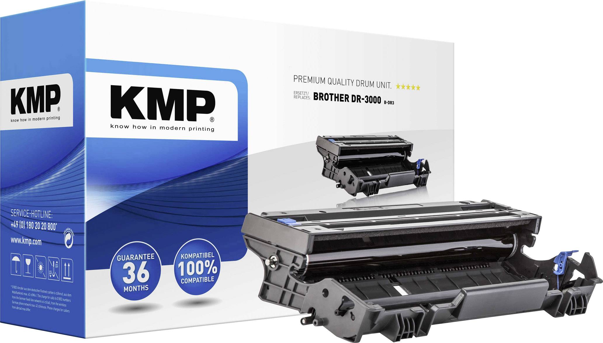 KMP Trommel ersetzt Brother DR-3000, DR3000 Kompatibel Schwarz 20000 Seiten B-DR3 1157,7000