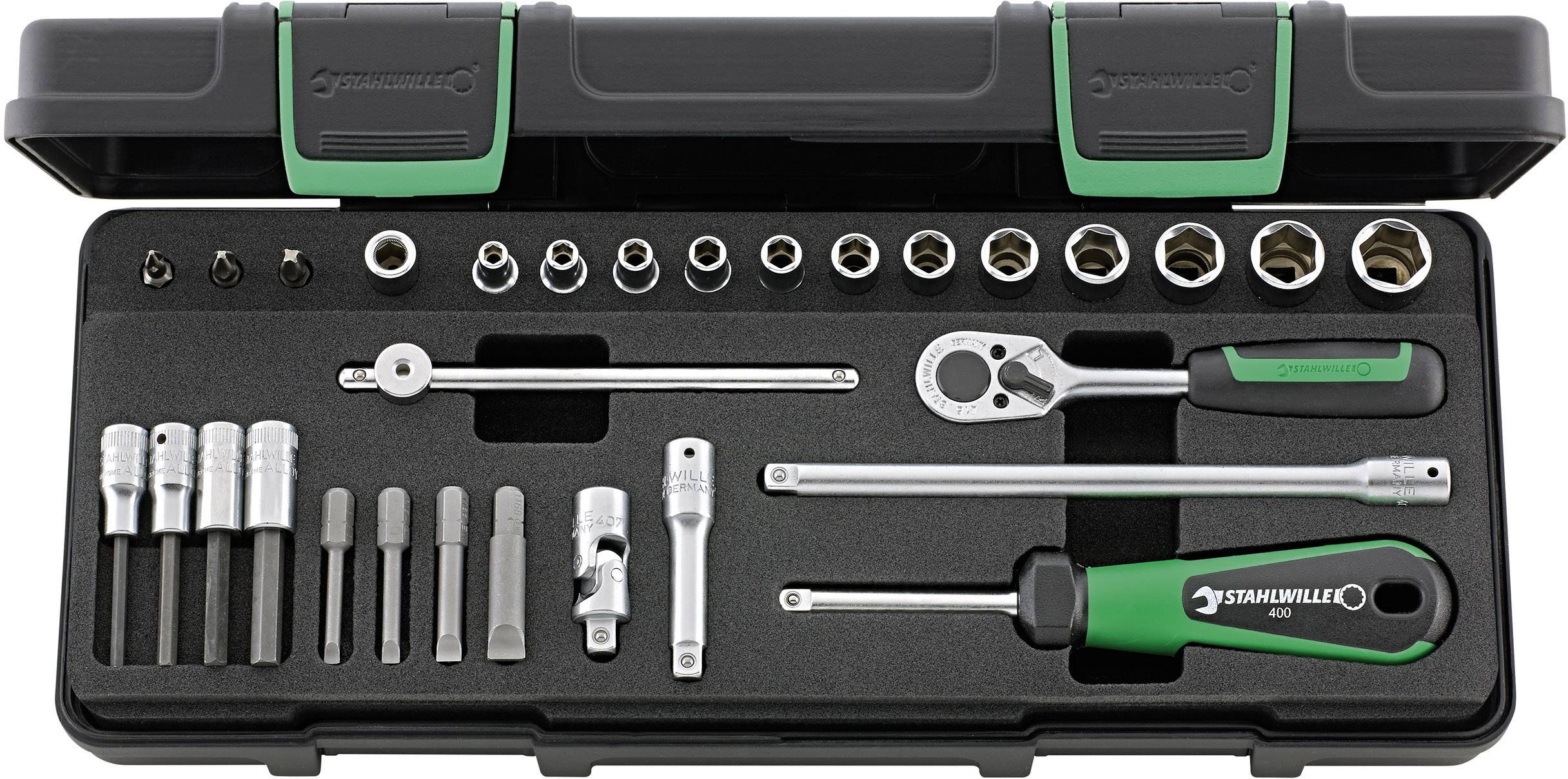 Stahlwille 40/23/7 KN Steckschlüsselsatz 1/4" (6.3 mm) 30teilig 96011134