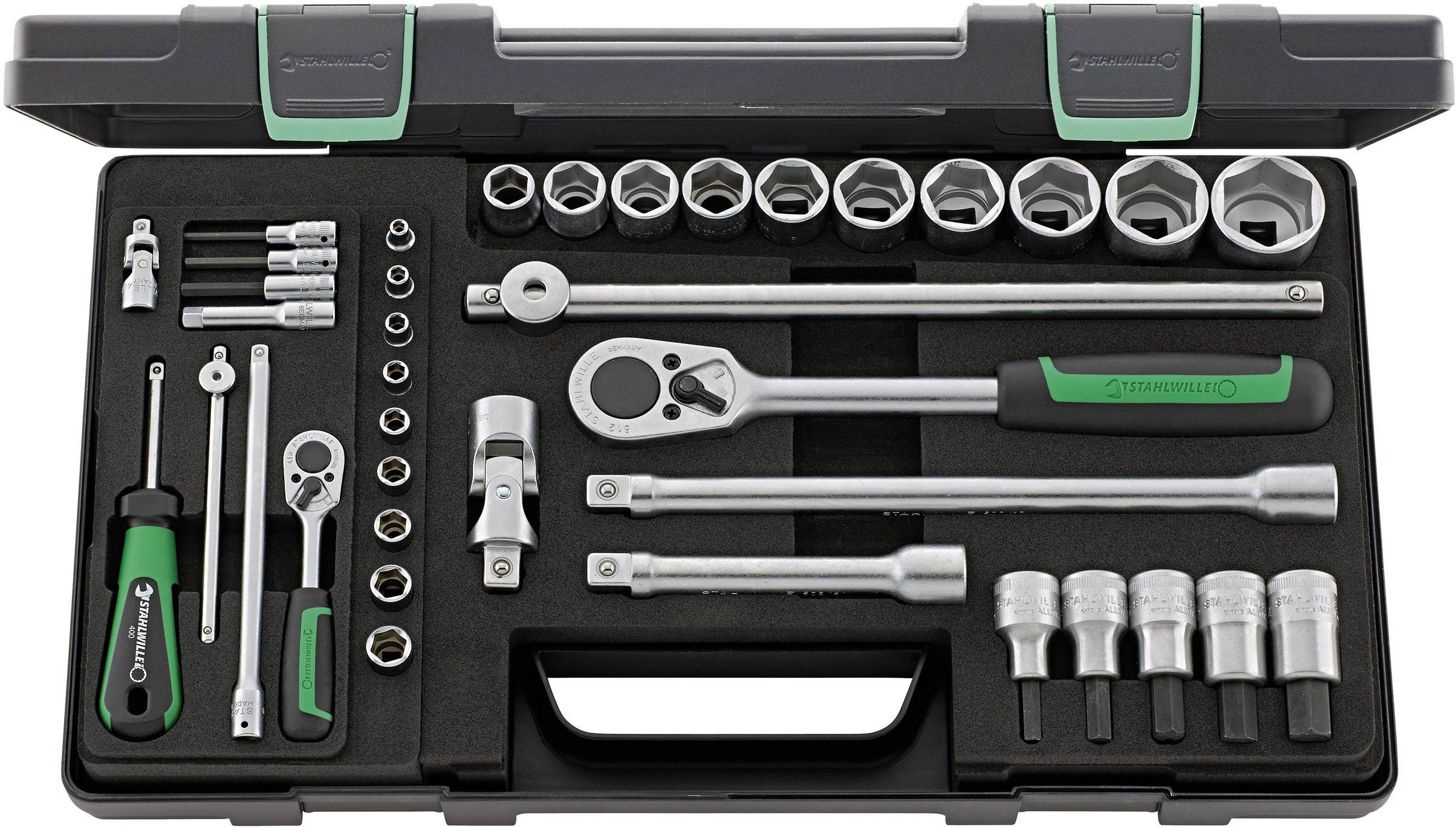 Stahlwille 40/52/27/11 KN Steckschlüsselsatz 1/4" (6.3 mm), 1/2" (12.5 mm) 38teilig 96011160