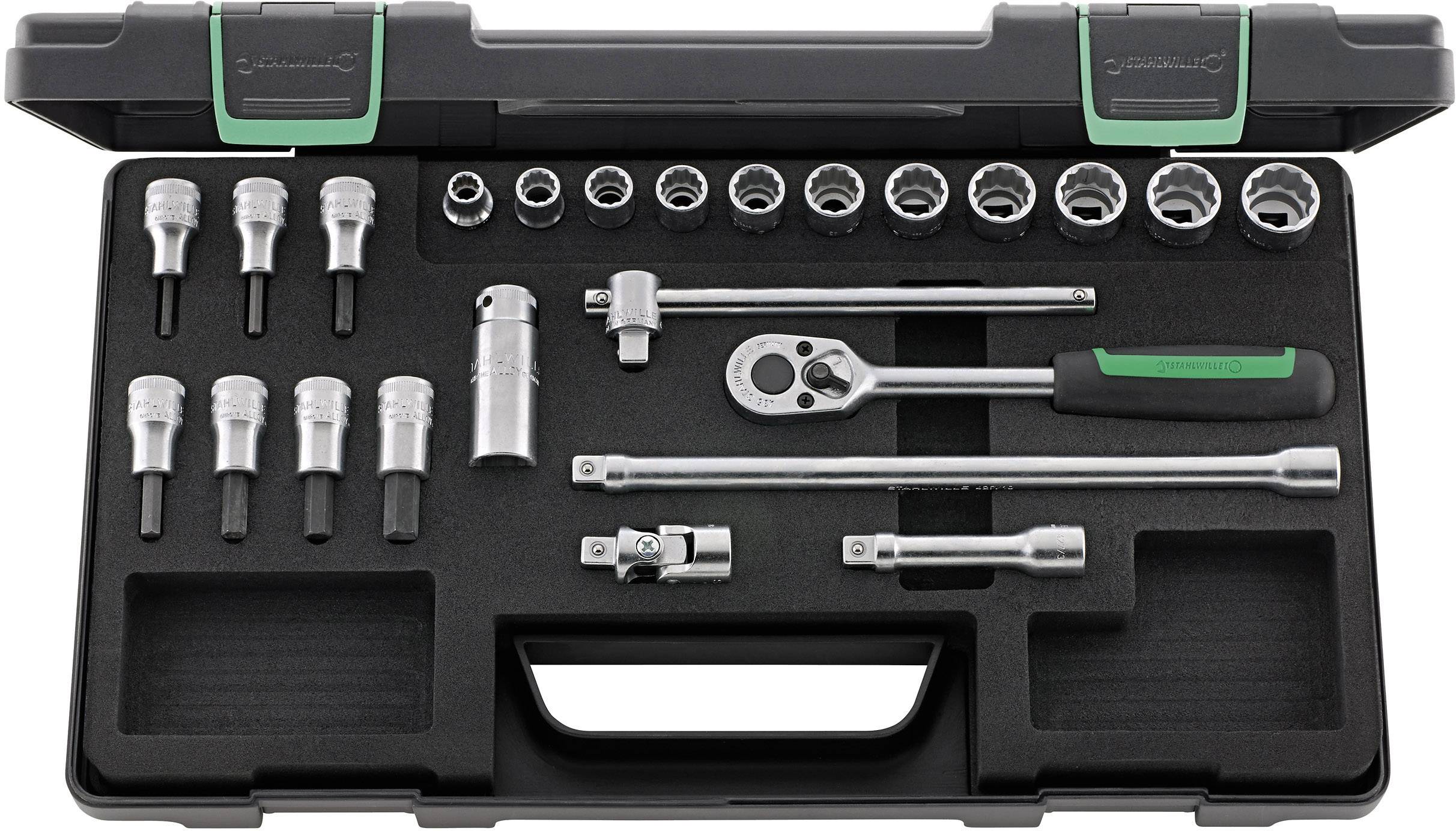 Stahlwille 45/49/19/5 KN Steckschlüsselsatz 3/8" (10 mm) 24teilig 96021223