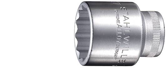 Stahlwille 50 9 03010009 Außen-Doppelsechskant Steckschlüsseleinsatz 9 mm 1/2" (12.5 mm)