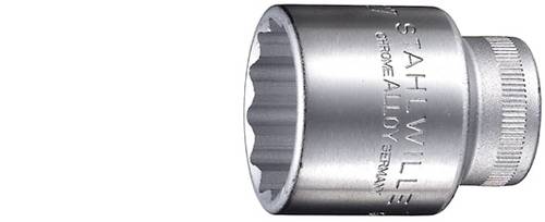 Stahlwille 50 19 03010019 Außen-Doppelsechskant Steckschlüsseleinsatz 19 mm 1/2  (12.5 mm)