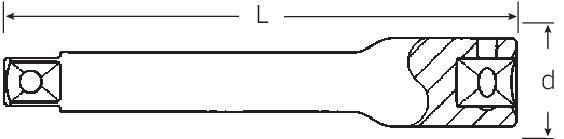 Stahlwille 405/6 11010002 Steckschlüssel-Verlängerung Antrieb 1/4" (6.3 mm) 150mm 1St.